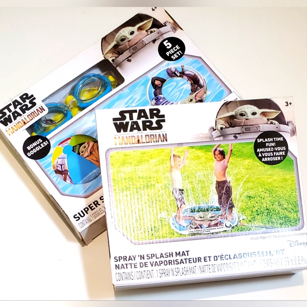 Baby Yoda Spray and Splash Kid's Swim Summer Fun Kit